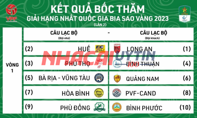 Tổng quan về lịch thi đấu giải đấu bóng đá Hạng nhất Quốc Gia Việt Nam
