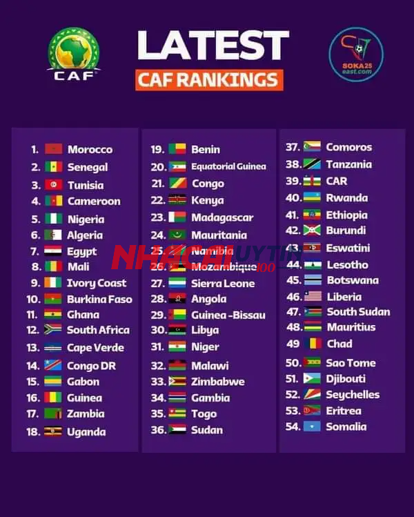 Thông tin bên lề về bảng xếp hạng Vô địch các quốc gia châu Phi anh em cần nắm